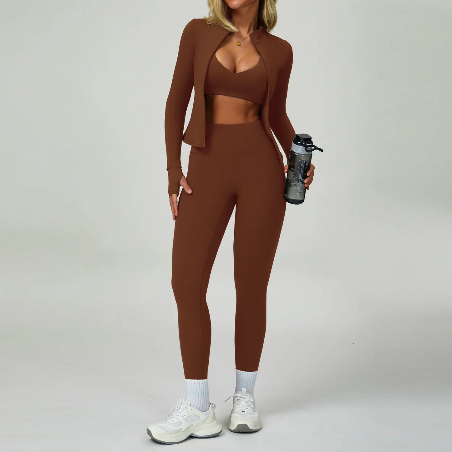 2-3PCS Yoga Suit Women Tracksuit Sports Bra High Waist Leggings Shorts Outfit Gym Set Fitness Push Up Workout Clothes Sportswear