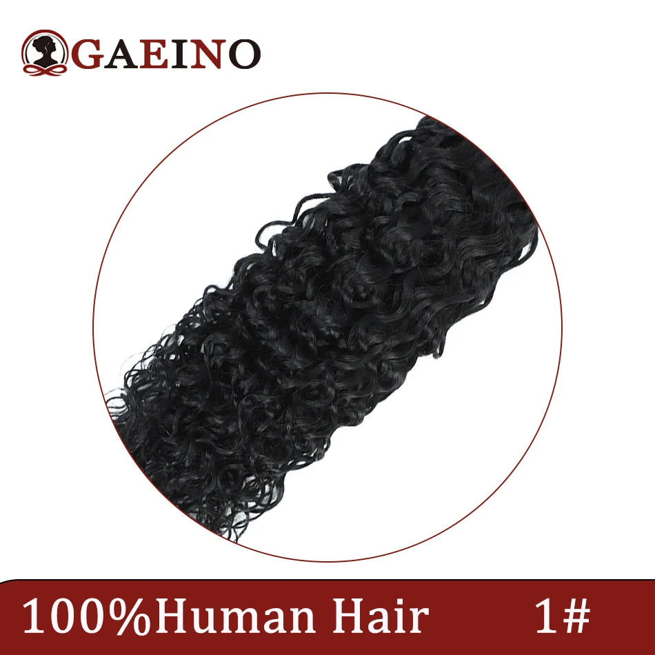 Water Wave Tape in Human Hair Extension Brazilian Hair Skin Weft Tape in Curly Human Hair 20 Pcs/Set Black Brown Blonde Color