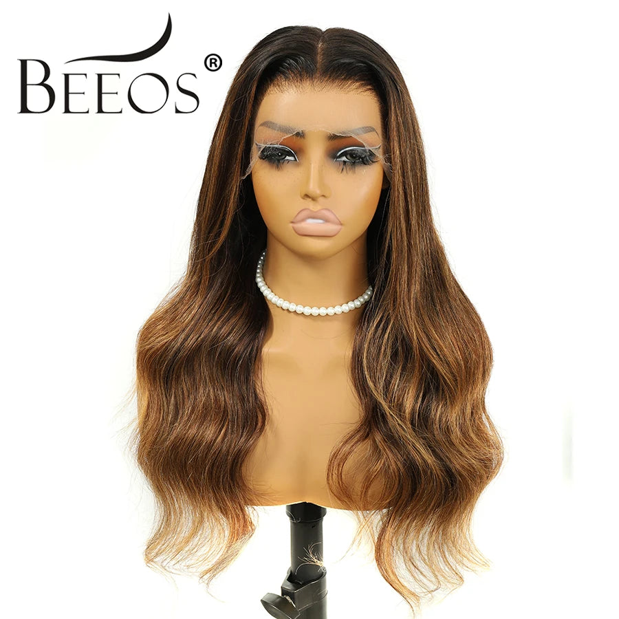 250% 13X6 HD Transparent Lace Full Frontal Wigs Body Wave Human Hair Wigs Blonde Wig 100% Human Hair HD Lace Wigs Brazilian Hair
