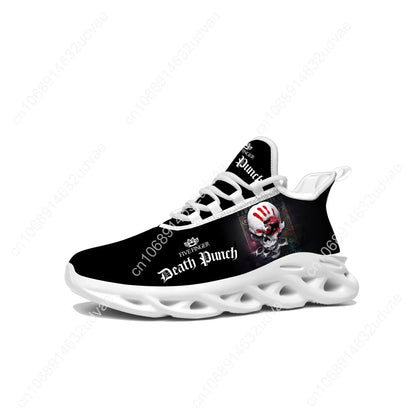 Five Finger Death Punch Sports Sneakers Mans Womans Running Shoes Sneaker Lace Up Mesh Footwear Tailor Made Shoe White