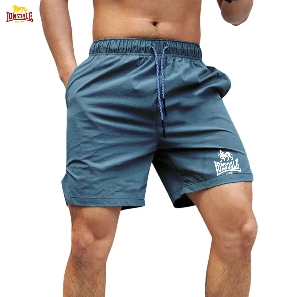 LONSDALE quick-drying and fast-drying summer shorts, men's casual sports shorts, breathable beach pants, suitable for fitness an