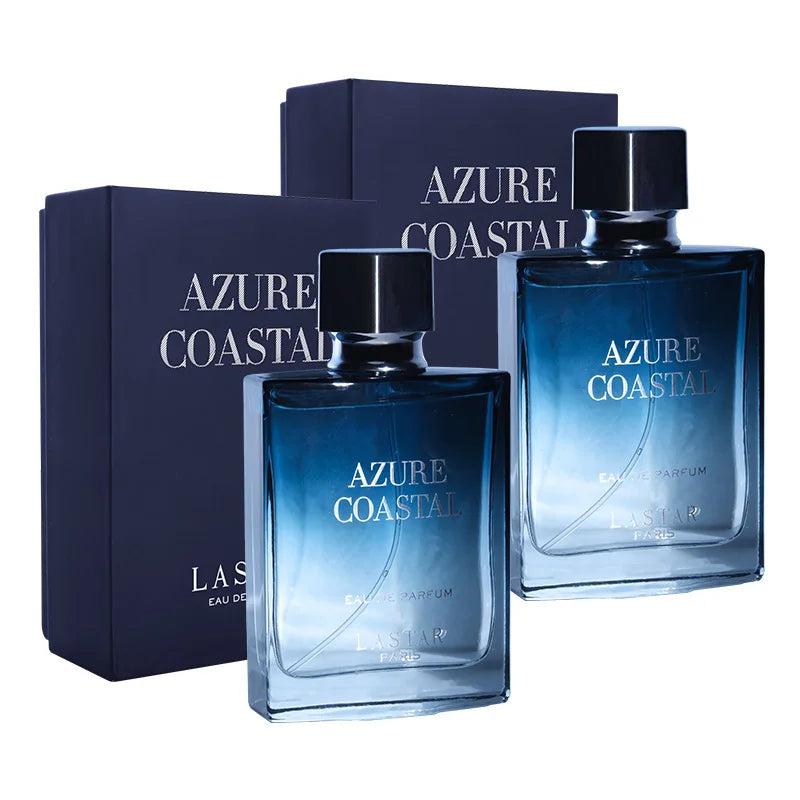LASTAR Men Perfume, Two Bottles Totaling 100ml/3.38fl.oz, Musk, Long-Lasting Fragrance, Christmas/New Year Gifts