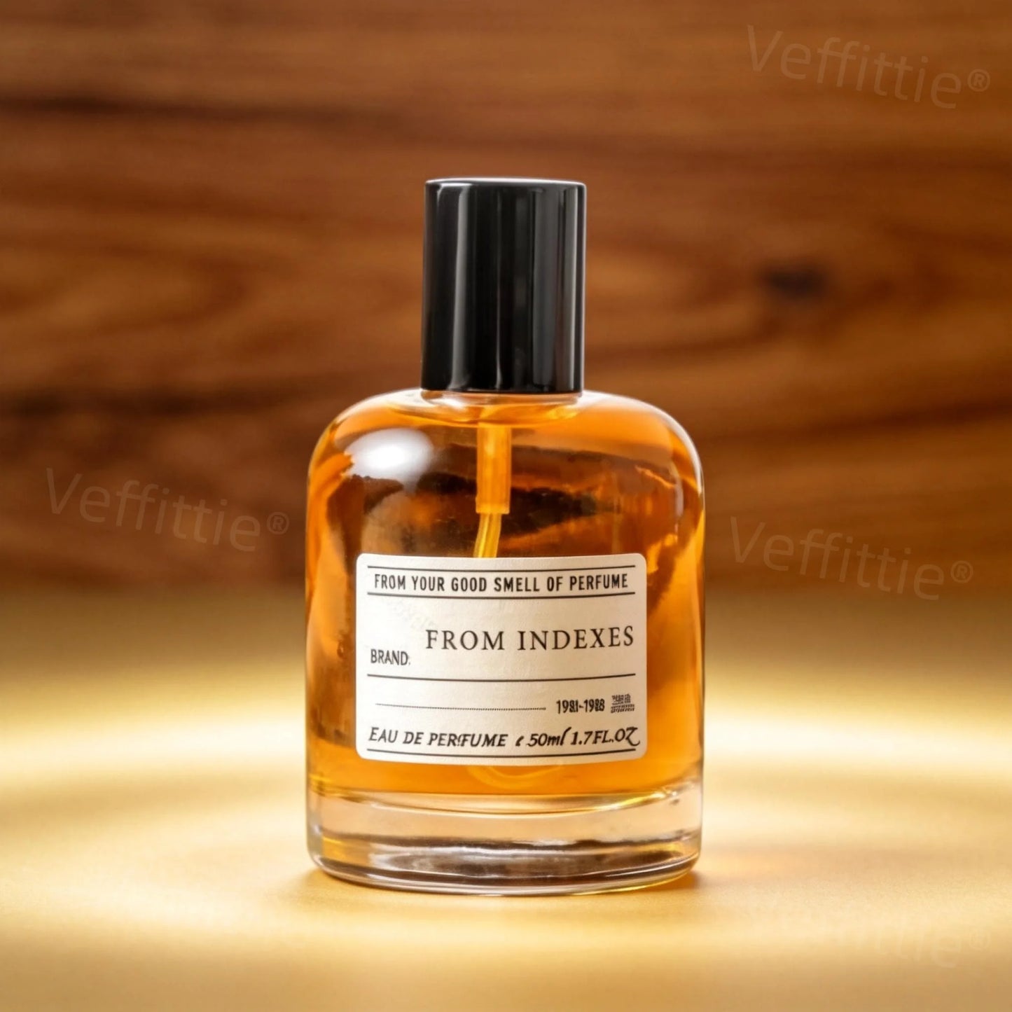 Executive Spicy Wood Eau De Parfum 1.7oz, Woody Citrus Blend Amber Bottle, Office Formal Aroma, Professional Wear, All Day Fresh