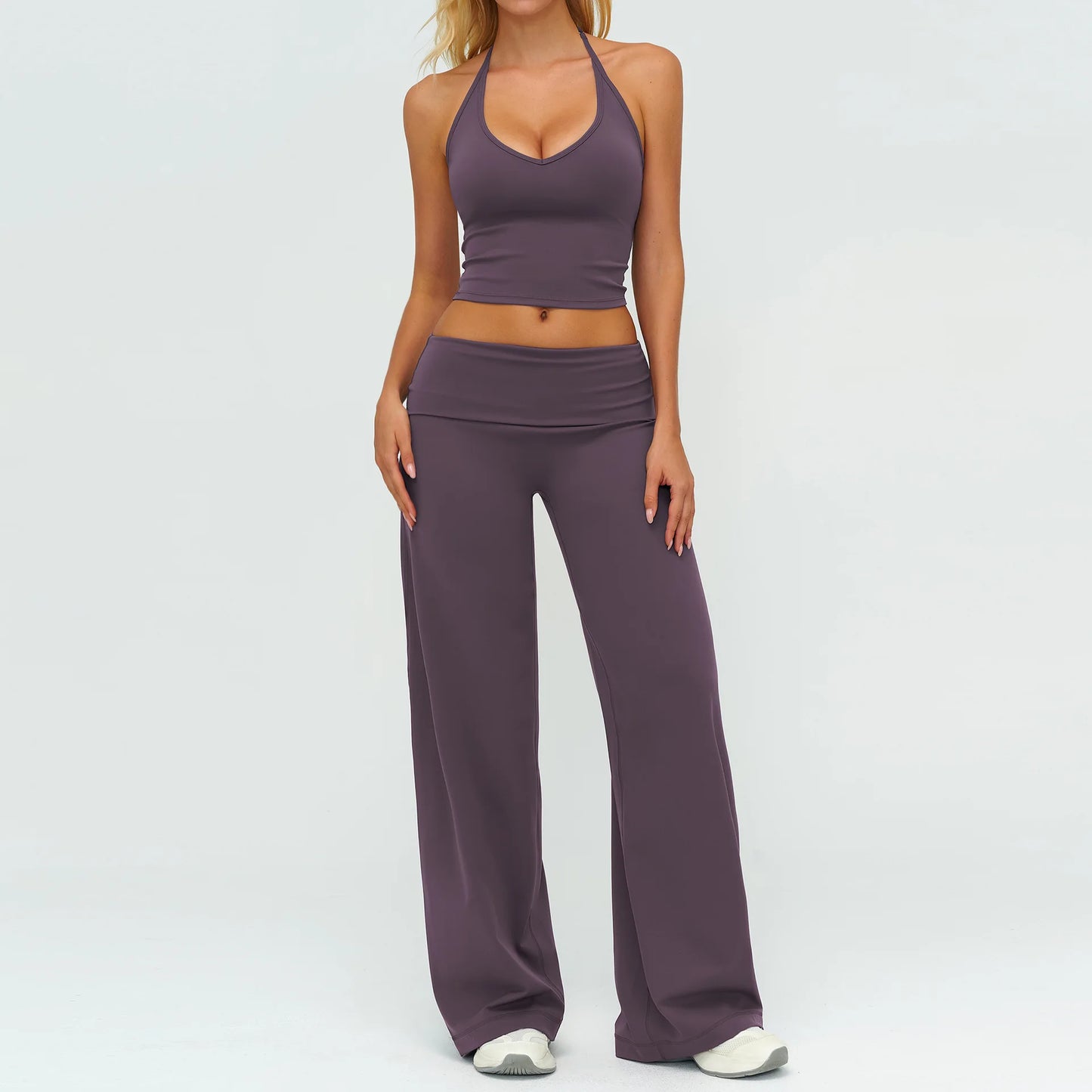 BIANHUI Women's Tracksuit Yoga Set Loose Casual Women Outdoor Sports Long Sleeve 2/3 Piece Set Sportswear Woman Gym Clothes