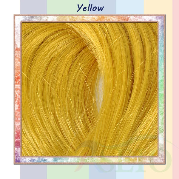 RESIO Color  8D Tip Hair Extensions 100% Real Human Hair Microbeads Extensions Color Purple Blue Pink Gray 18-20inch 0.5g/Strand
