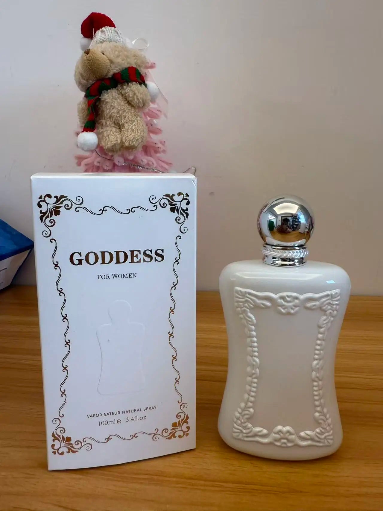 Goddess For Women Eau De Parfum 100ml - Elegant White Embossed Bottle Perfume - Long Lasting Floral Fruity Fragrance - Luxury Gift Box