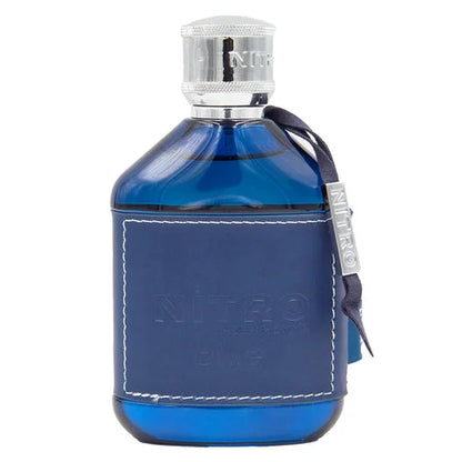 Nitro Blue Dumont Men EDP Perfume 100ml Fresh Marine Citrus Cologne Blue Glass Bottle Silver Cap Luxury Black Gift Box Daily Summer Business Wear