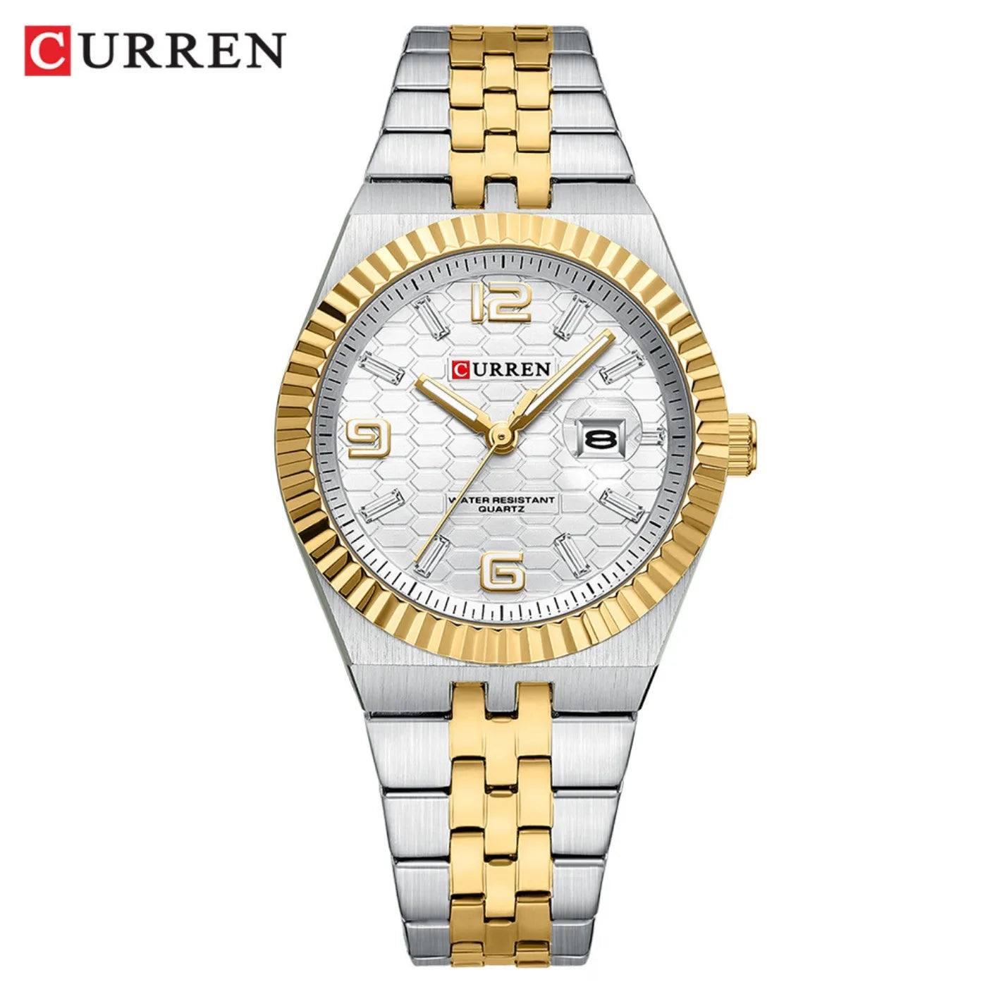 CURREN Women's Watch Analog Quartz Waterproof Ladies Wrist Watches with Date Dainty Fashion Luxury Stainless Steel Watch