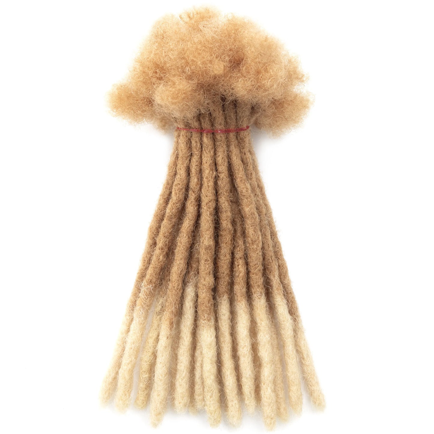 20strands/pack 0.6cm Thickness Tip Blonde 100% Real Human Hair Dread Lock Extensions Full Handmade Permanent Extension Bundles