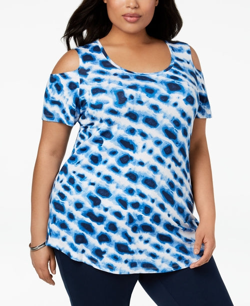 Plus Size Cold-Shoulder Top