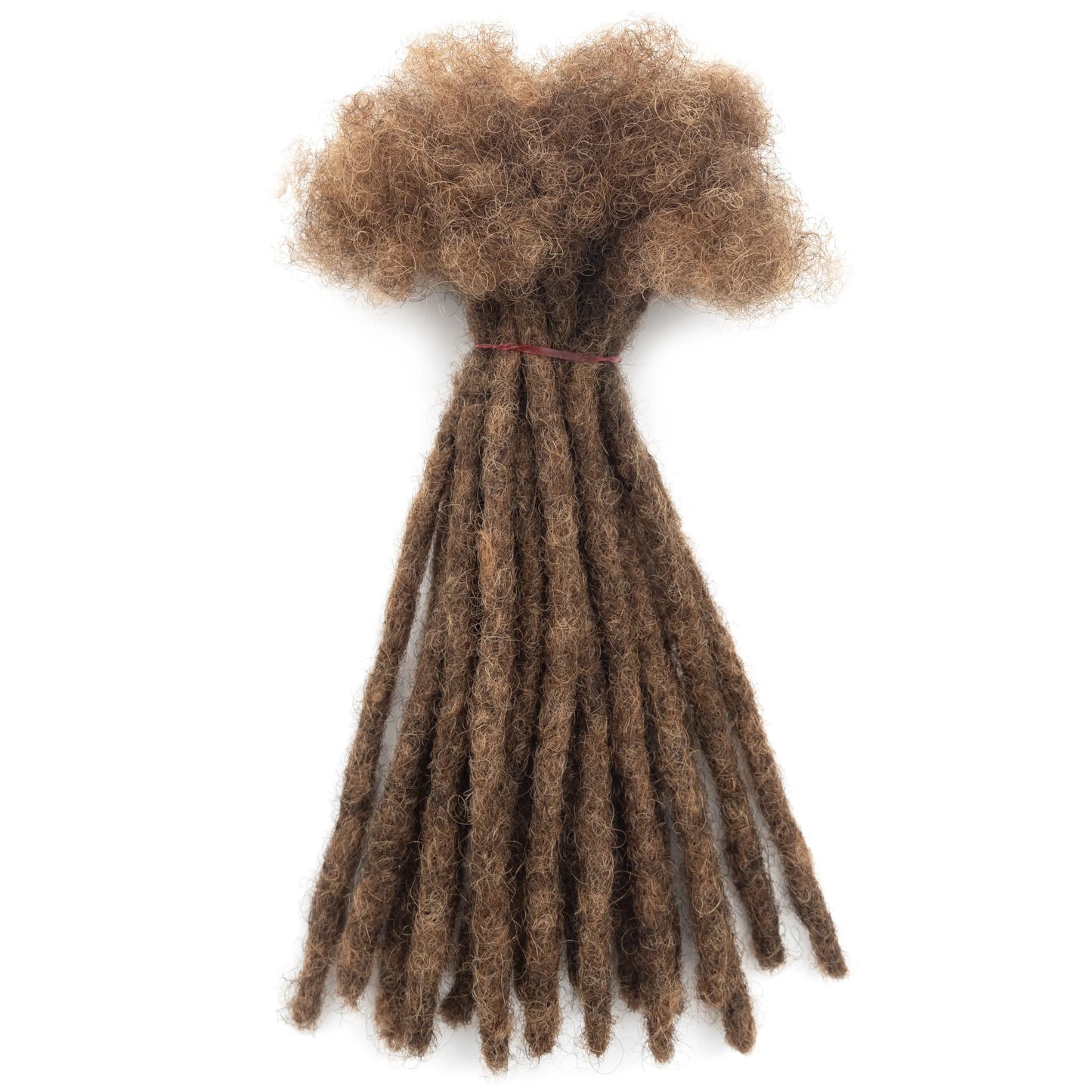 20strands/pack M4&30 Human Hair Dreadlocks Extensions Full Handmade 0.6 cm Thickness 100% Real Hair Locs Extensions for Kids