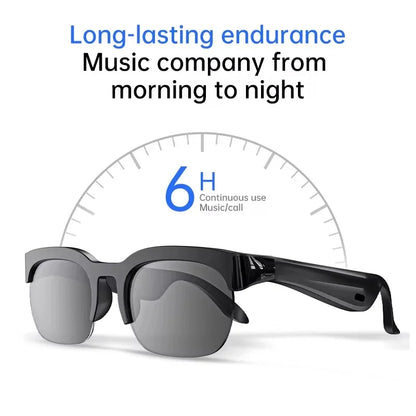 Lenovo HOT BT Audio Bone-Conduction Smart Glasses 150+ Language Real-Time Translation Music Glasses for Men Women Sports Running