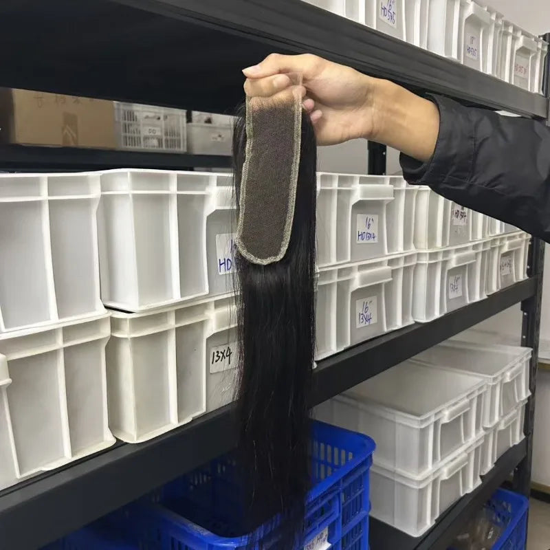 Human Hair 13x6 Lace Frontal Pre Plucked with Baby Hair 150% Density 10-22'' 2x6 Lace Closure Remy hair for Women Natural Color
