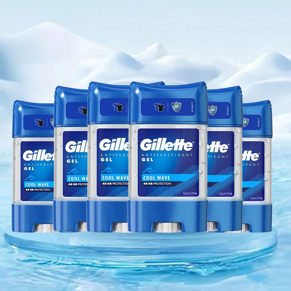 Gillette Clear Gel Cool Wave Anti-perspirant Deodorant 70ml*3 packs/6packs, Sweat & Odour protection, Cool wave
