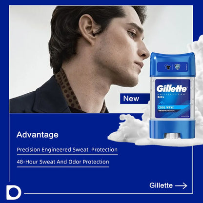Gillette Clear Gel Cool Wave Anti-perspirant Deodorant 70ml*3 packs/6packs, Sweat & Odour protection, Cool wave