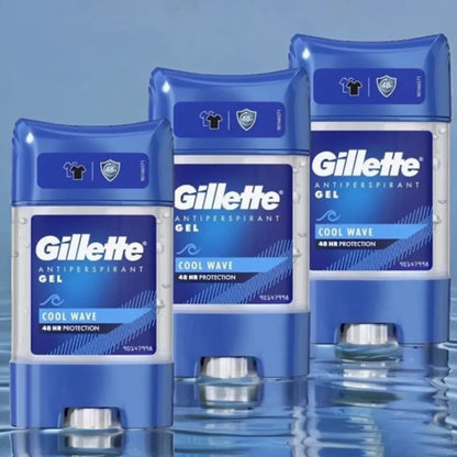 Gillette Clear Gel Cool Wave Anti-perspirant Deodorant 70ml*3 packs/6packs, Sweat & Odour protection, Cool wave