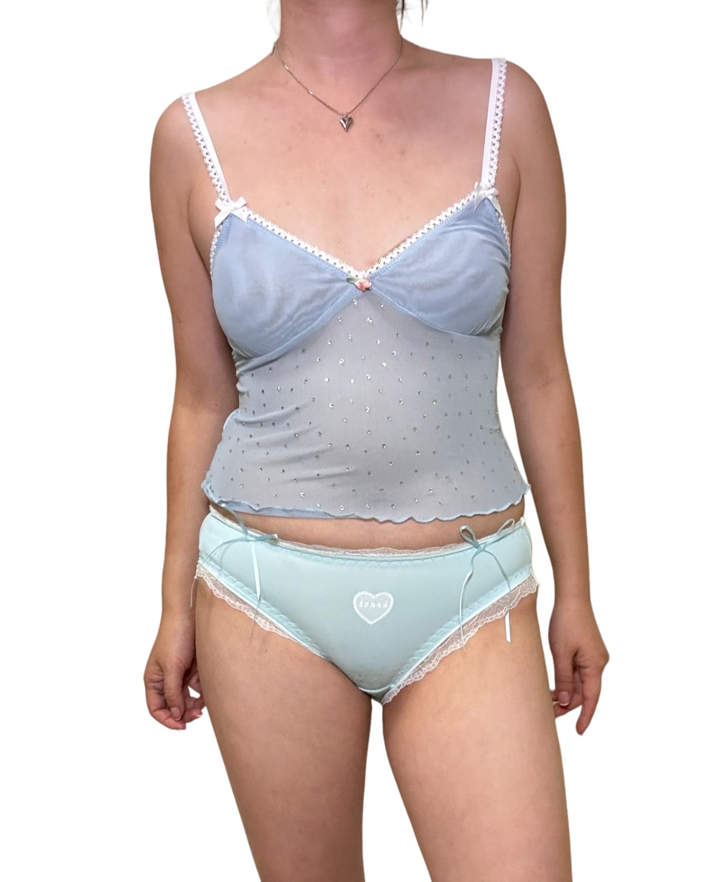 Milanblocks Y2K 90s Coquette Style Cami Top Soft Breathable Lingerie