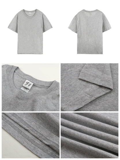 USA Inventory 180g 100% Cotton T-shirt 6oz Weight Plain Blank Tee for Men & Women Fast Delivery