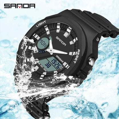 SANDA G style Sports Watches Men Ms LED Digital Watches Military Waterproof Date Electronic Watch Boy Girl Relogio Masculino