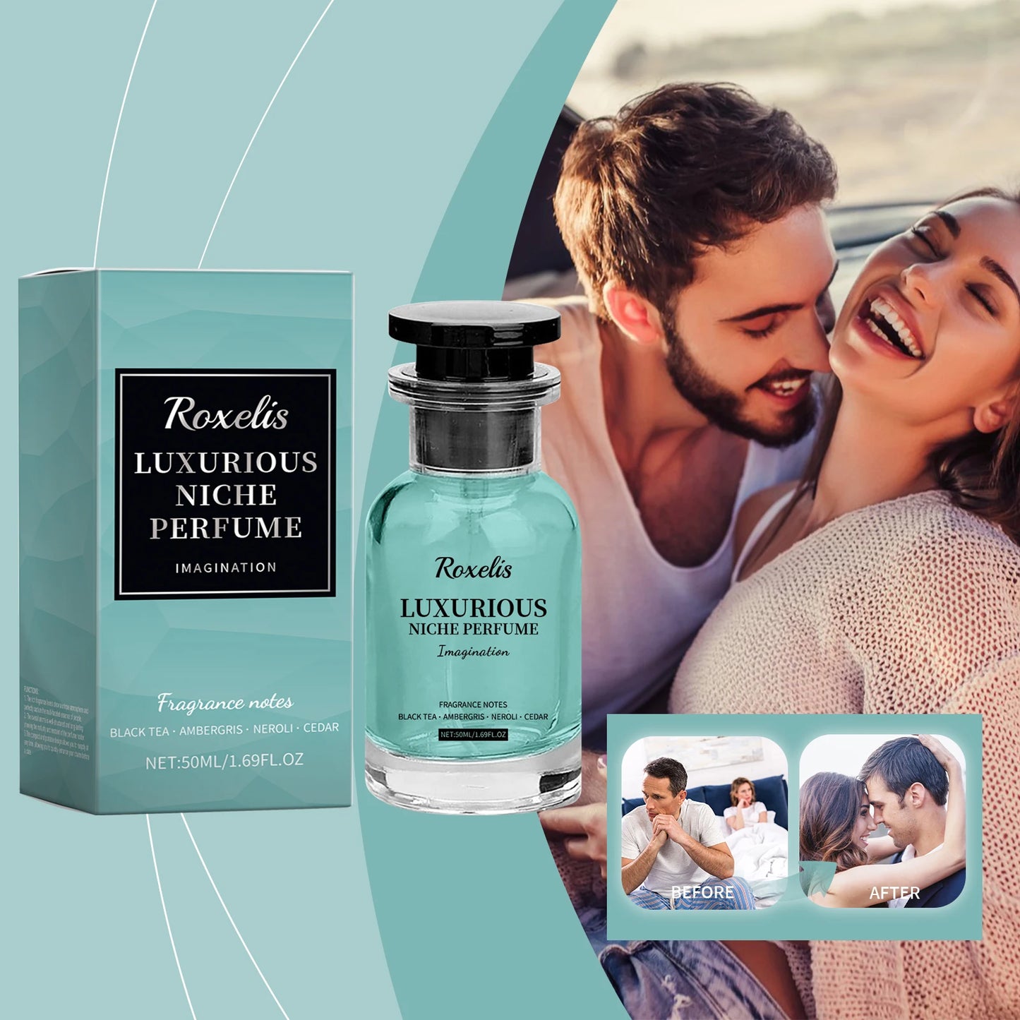 50ml Ambergris Niche Men Perfume Woody Fragrance USA Warehouse Long Lasting OEM Custom Logo Private Label