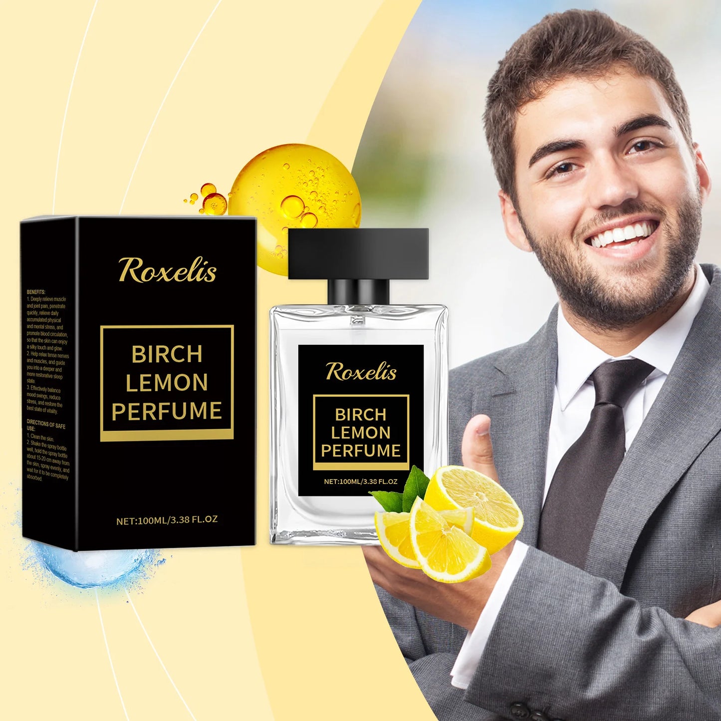 100ml Birch Lemon Men Perfume USA Warehouse Long Lasting OEM Custom Logo