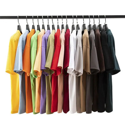 USA Inventory 180g 100% Cotton T-shirt 6oz Weight Plain Blank Tee for Men & Women Fast Delivery