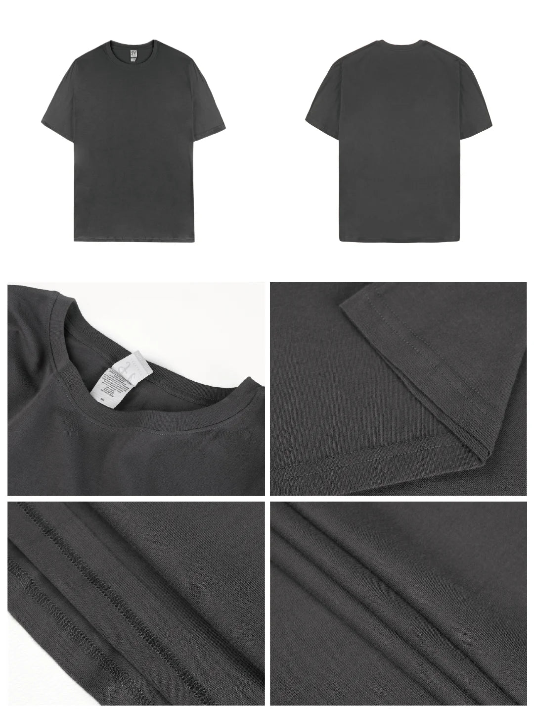 USA Inventory 180g 100% Cotton T-shirt 6oz Weight Plain Blank Tee for Men & Women Fast Delivery