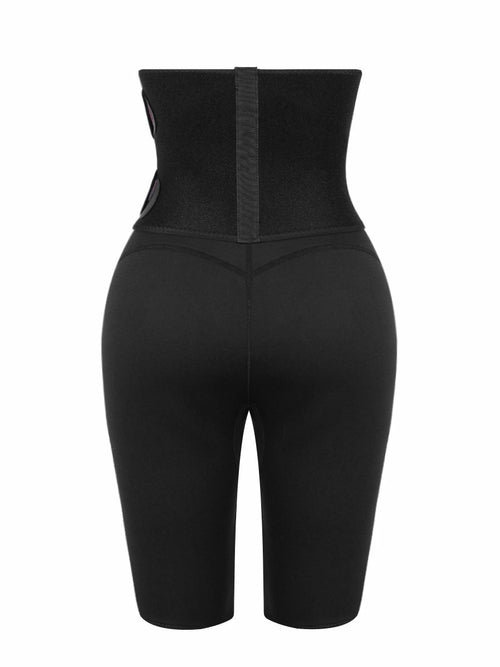 2 in 1 Waist Trainer and Hot Neoprene Sauna Sweat Pant Slimming Body