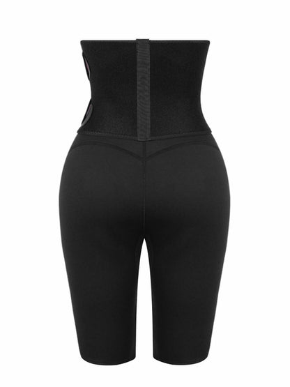2 in 1 Waist Trainer and Hot Neoprene Sauna Sweat Pant Slimming Body