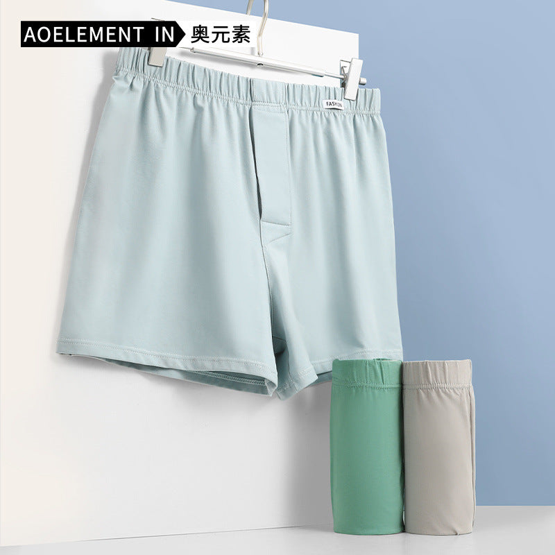 Men's Underwear Boxers Home Pajama Shorts Comfortable Cotton Four Corner Shorts Summer Loose Home Shorts Aro Pants
