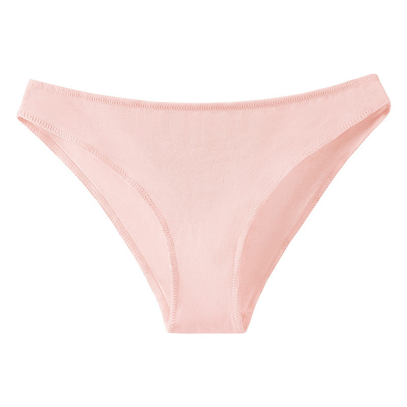 Women's Cotton Underwear Low Waist Japanese plus size Half Hip Comfortable Skin-Friendly Breathable Girl's Briefs Breathable Cotton Crotch