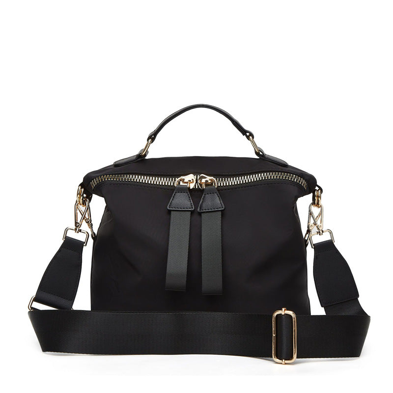 Cross-border TEMU Korean-style Casual Saddle Bag for Women All-match Nylon Mesh Multi-use Portable Crossbody Bag
