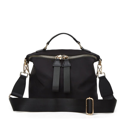 Cross-border TEMU Korean-style Casual Saddle Bag for Women All-match Nylon Mesh Multi-use Portable Crossbody Bag