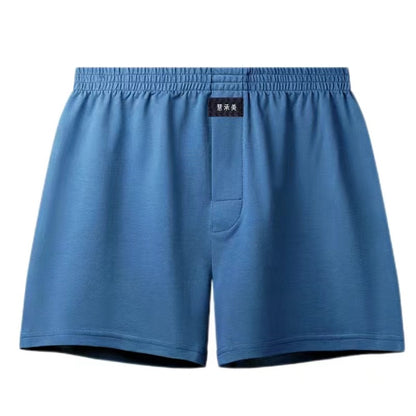 Men's Solid Color Arlo Pants Cotton Comfortable Breathable Underwear Loose Atmospheric Fashionable Traditional Boxer Shorts for Four Seasons