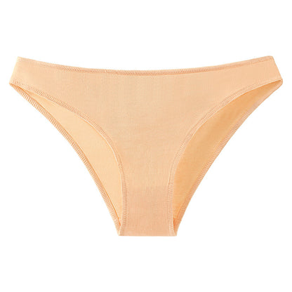 Women's Cotton Underwear Low Waist Japanese plus size Half Hip Comfortable Skin-Friendly Breathable Girl's Briefs Breathable Cotton Crotch