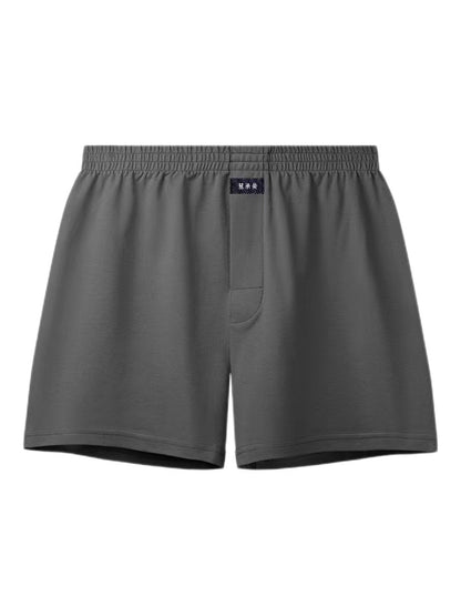 Men's Solid Color Arlo Pants Cotton Comfortable Breathable Underwear Loose Atmospheric Fashionable Traditional Boxer Shorts for Four Seasons
