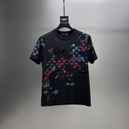 New Short-Sleeved T-Shirt Men's Summer Korean Style Trendyy Simple Half-Sleeved Tops Hong Kong Style Loose Casual Trendyy Brand T-Shirts