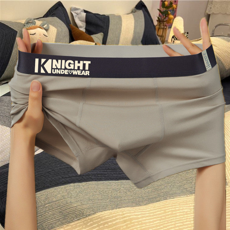 Source manufacturers pure cotton men's underwear summer boxer teenagers four-corner pants shaking voice fast hand generation shorts men