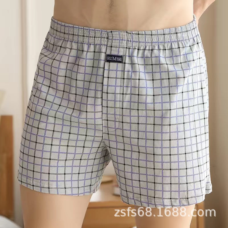 in stock Loose Arlo Pants Men's plus size Cotton Underwear Fashionable Printed Comfortable Breathable Home Boxers Knitted