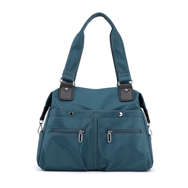 Fashion Travel Handbag Lightweight Water-repellent Nylon Cloth Bag New Women's Shoulder Bag Fashionable All-match Shopping Bag