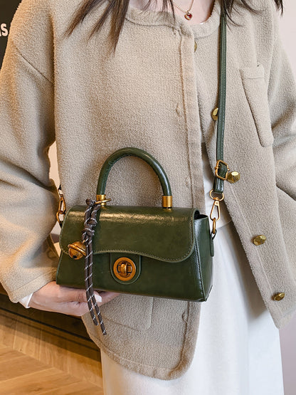 Autumn and Winter Portable Commuter Bag Women's 2024 New Fashionable Retro Small Square Bag All-match Multi-functional Shoulder Crossbody Bag Fashionable