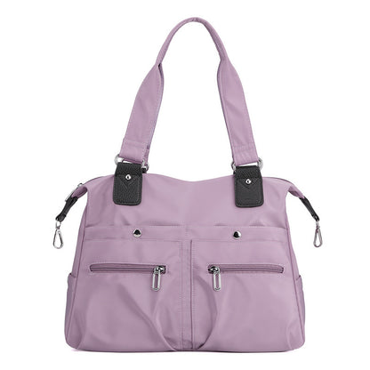 Fashion Travel Handbag Lightweight Water-repellent Nylon Cloth Bag New Women's Shoulder Bag Fashionable All-match Shopping Bag
