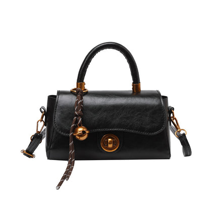 Autumn and Winter Portable Commuter Bag Women's 2024 New Fashionable Retro Small Square Bag All-match Multi-functional Shoulder Crossbody Bag Fashionable