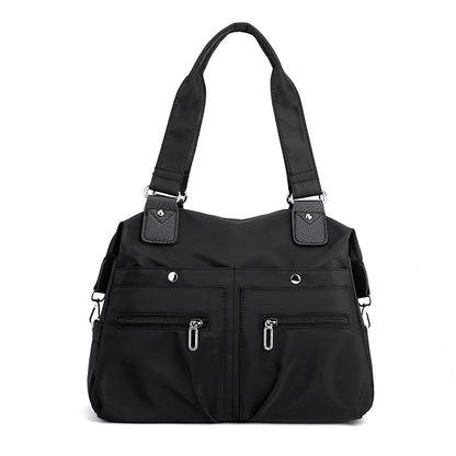 Fashion Travel Handbag Lightweight Water-repellent Nylon Cloth Bag New Women's Shoulder Bag Fashionable All-match Shopping Bag