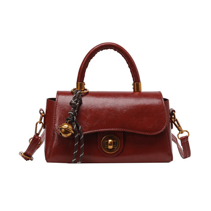 Autumn and Winter Portable Commuter Bag Women's 2024 New Fashionable Retro Small Square Bag All-match Multi-functional Shoulder Crossbody Bag Fashionable
