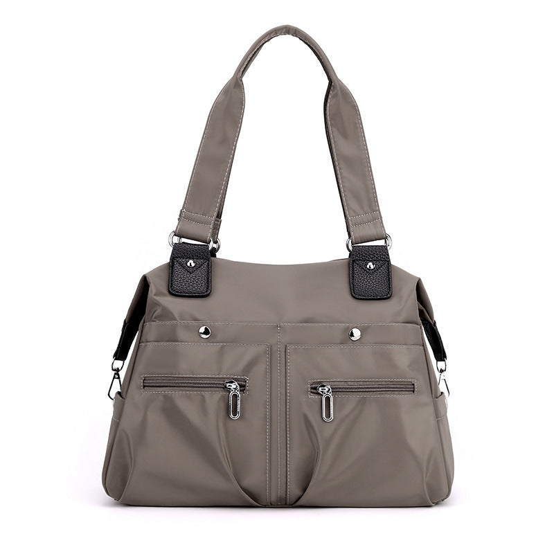 Fashion Travel Handbag Lightweight Water-repellent Nylon Cloth Bag New Women's Shoulder Bag Fashionable All-match Shopping Bag