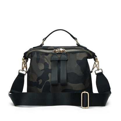 Cross-border TEMU Korean-style Casual Saddle Bag for Women All-match Nylon Mesh Multi-use Portable Crossbody Bag