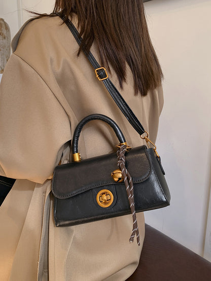 Autumn and Winter Portable Commuter Bag Women's 2024 New Fashionable Retro Small Square Bag All-match Multi-functional Shoulder Crossbody Bag Fashionable