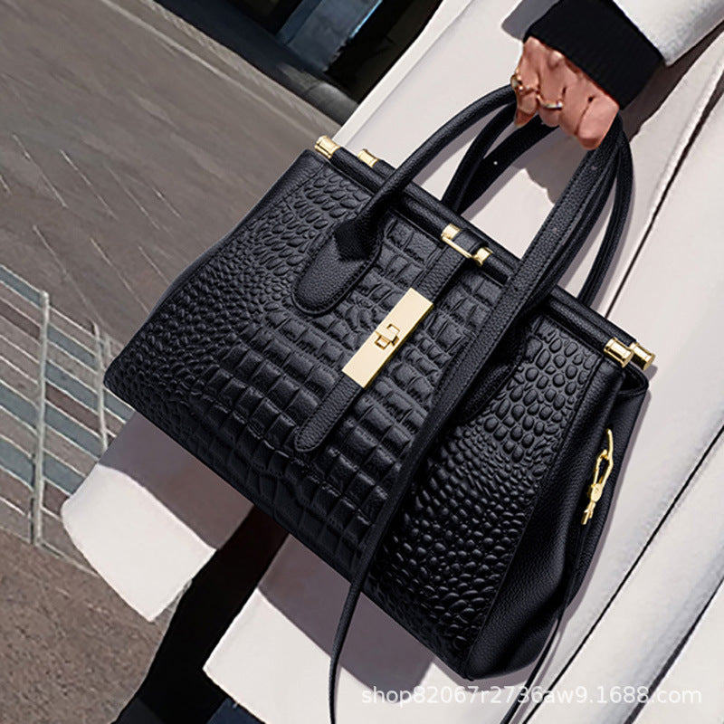 Cross-border All-match Women's Middle-aged Mother Tote Bag 2023 New Fashionable Handbag