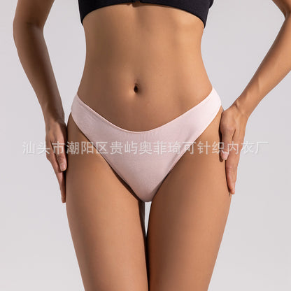 Women's Cotton Underwear Low Waist Japanese plus size Half Hip Comfortable Skin-Friendly Breathable Girl's Briefs Breathable Cotton Crotch